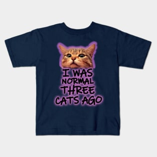 normal cat lady Kids T-Shirt